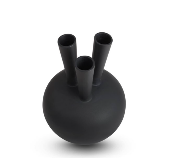 Bombyxx 3 Mouth Vase - Black - Afbeelding 2