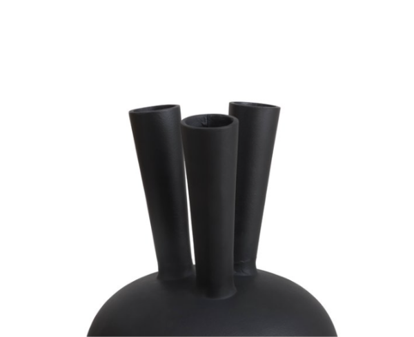Bombyxx 3 Mouth Vase - Black - Afbeelding 3