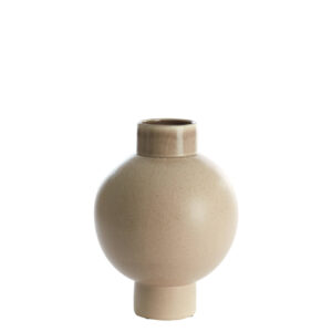 Vaas deco Ø28x38 cm ZELATA keramiek zand